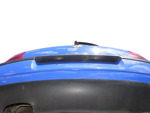 VW Polo 9N 9N3 Stoßstange Heckstoßstange hinten blau LA5F (185251)