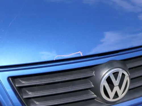 VW Polo 9N3 Cross Motorhaube KLappe vorne blau LA5K (185278)