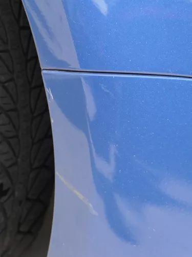 VW Polo 9N3 Stoßstange vorne Frontstoßstange Stoßfänger blau LA5K SWR (185280)