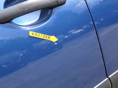 VW Polo 9N 9N3 Tür vorne links Fahrertür 2/3-Türer blau LA5K -ohne Anbauteile (185283)