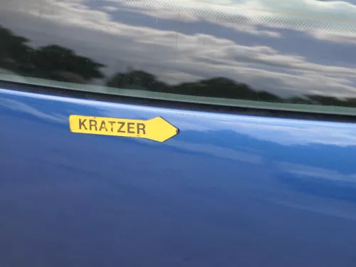 VW Polo 9N3 9N Heckklappe Kofferraumklappe Klappe blau LA5K ohne Anbauteile (185286)