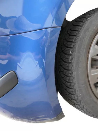 VW Polo 9N 9N3 Stoßstange Heckstoßstange hinten blau LA5K     PDC (185287)