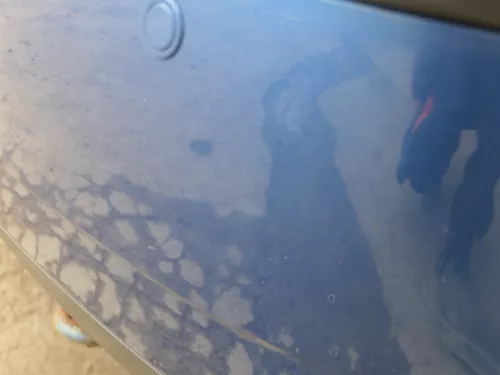 VW Polo 9N 9N3 Stoßstange Heckstoßstange hinten blau LA5K     PDC (185287)