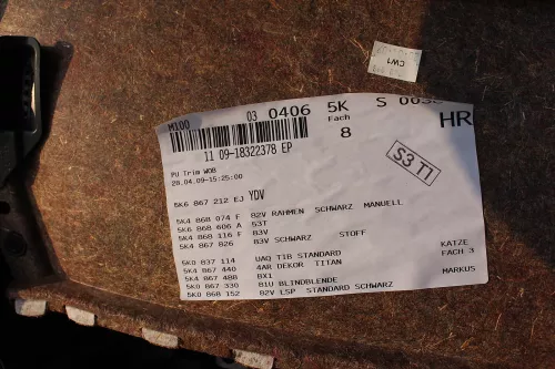 VW Golf 6 Türverkleidung Verkleidung Tür vorne +hinten 4-Türer Seitenverkleidung (9999141)