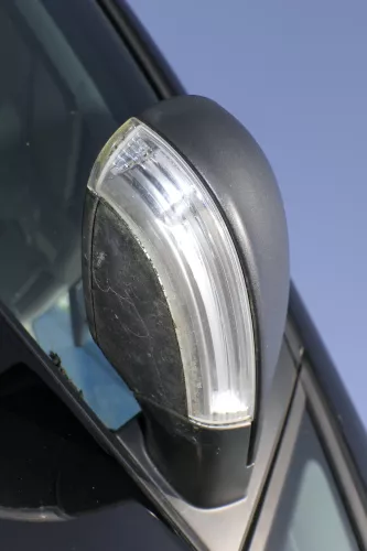 VW Golf 5 5M1 Plus elektrischer Spiegel Außenspiegel rechts Blinker schwarz matt (125334)