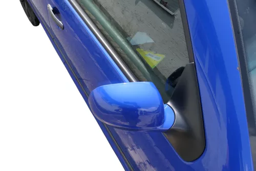 VW Golf 4 Bora elektrischer Spiegel vorne rechts Außenspiegel blau LW5Z Glas (183852)