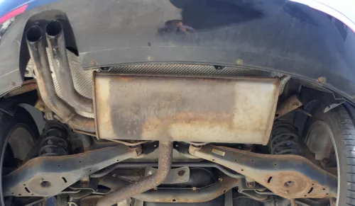 Altea 5P Leon 1P Auspuff Endschalldämpfer mitte 2,0 FSI BLR BVY Benziner