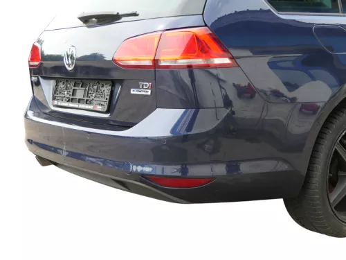 Golf 7 5G AU Kombi Variant Stoßstange hinten Heckstoßstange blau LH5X Spoile PDC (185460)