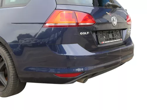Golf 7 5G AU Kombi Variant Stoßstange hinten Heckstoßstange blau LH5X Spoile PDC (185460)