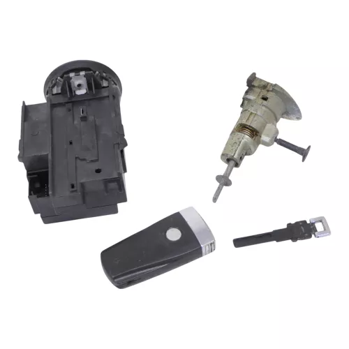 VW Passat 3C Zündschloß Schloß Zündung 2x Schlüssel 3C0905843Q /R Türschloß ## (149795)