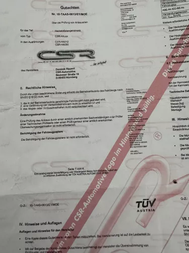 Passat 3C Kombi hinten Lippe Heckansatz Spoiler unten braun LC8Z  CSR-HA050 (181889)