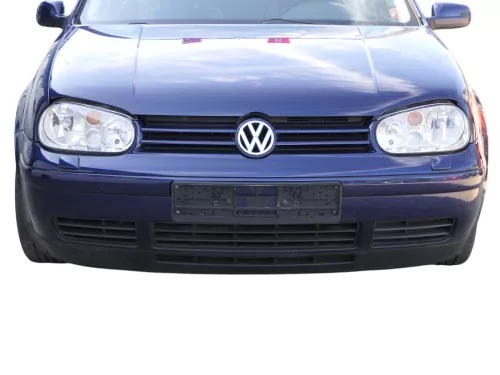 VW Golf 4 Stoßstange vorne Frontstoßstange Stoßfänger blau LB5N SWR -ohne Kappen