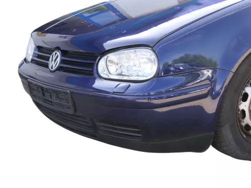 VW Golf 4 Stoßstange vorne Frontstoßstange Stoßfänger blau LB5N SWR -ohne Kappen (185726)