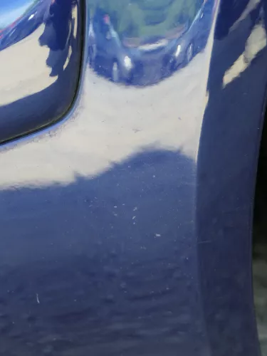 VW Golf 4 Stoßstange vorne Frontstoßstange Stoßfänger blau LB5N SWR -ohne Kappen (185726)