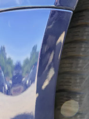 VW Golf 4 Stoßstange vorne Frontstoßstange Stoßfänger blau LB5N SWR -ohne Kappen (185726)