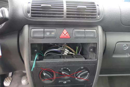 Audi A3 8L Mittelkonsole Verkleidung um Radio Blende 8L0863263