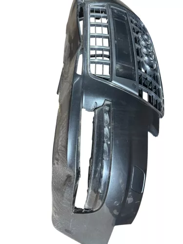 A6 4F Frontstoßstange Stoßstange vorn Stoßfänger grau LZ7S mit Grill - S-line (185852)