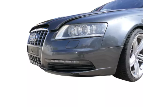 A6 4F Frontstoßstange Stoßstange vorn Stoßfänger grau LZ7S mit Grill - S-line (185852)