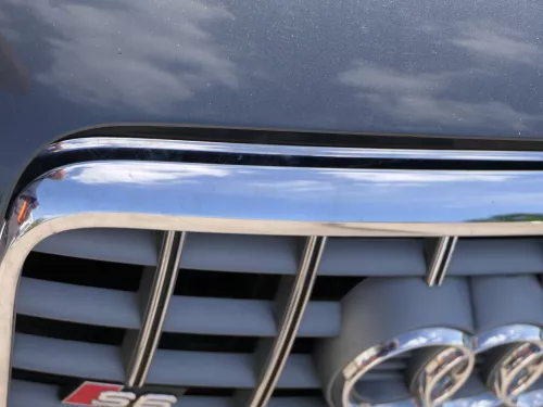 A6 4F Frontstoßstange Stoßstange vorn Stoßfänger grau LZ7S mit Grill - S-line (185852)