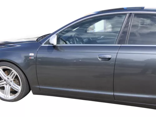 Audi A6 4F C6 Tür Türblatt vorne links Fahrertür grau LZ7S - ohne Anbauteile (185858)