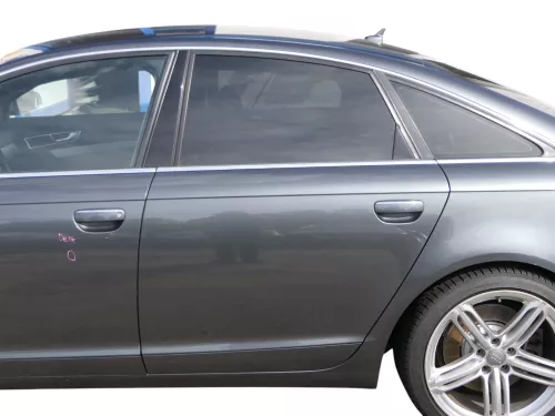 Audi A6 4F C6 Tür mit Türblatt hinten links grau LZ7S - ohne Anbauteile
