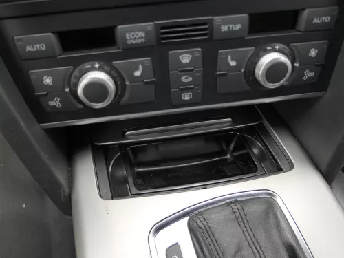 A6 4F Aschenbecher vorn Mitteltunnel Tunnel Becherhalter Verkleidung silber flex (185910)