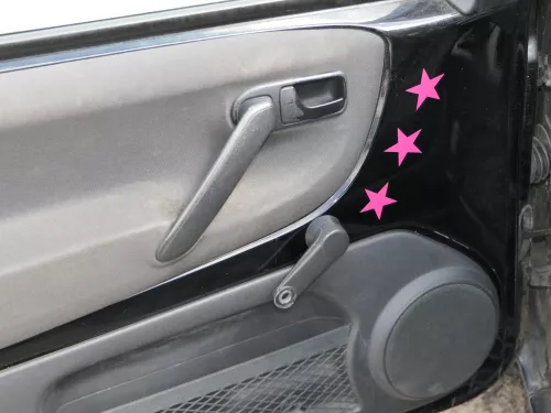 1x VW Lupo Arosa Türverkleidung Verkleidung Tür vorne links oben schwarz (185994)