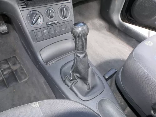 VW Lupo Polo 6N2 Schaltknauf Schaltsack Schaltung Schaltknüppel schwarz Leder