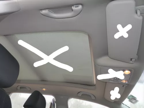 VW Golf 5 Variant Himmel Dachhimmel Dach oben 1K9867501DA Panoramadach (186081)