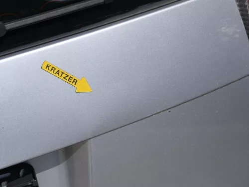 Skoda Roomster 5J Heckklappe hinten Kofferraumklappe mit Scheibe silber (186252)