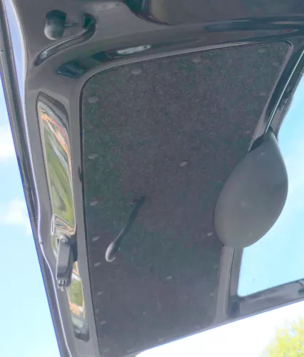 Roomster 5J Abdeckung Verkleidung Kofferraum hinten Heckklappe Deckel