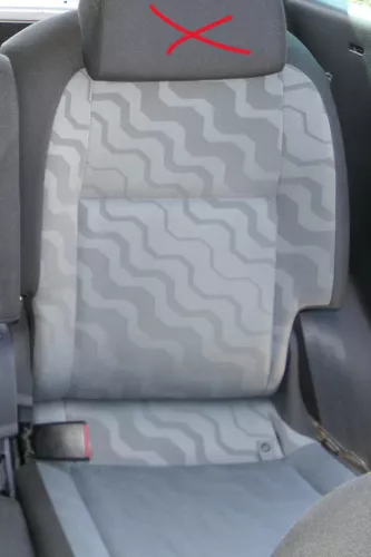 Roomster 5J Sitz Rückbank Rücksitzbank Lehne hinten links (186268)