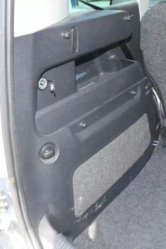 Roomster 5J Abdeckung Verkleidung Kofferraum hinten links