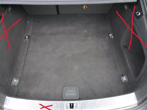 Audi A5 8T Sportback Verkleidung Teppich Kofferraum Kofferraumteppich