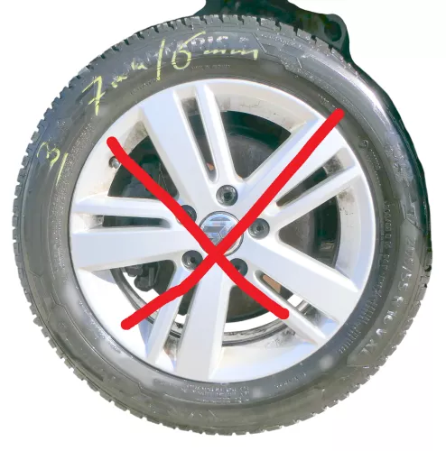 1x VW Golf 6 A3 8P 205/55 R16 94V XL Allwetterreifen ca. 6-7 mm - nur Reifen   3