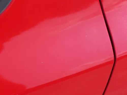 Skoda Fabia 5J Limousine Tür hinten links rot LF3K - ohne Anbauteile (186438)