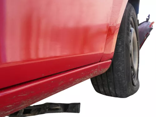 Fabia 5J Limousine Tür vorne rechts Beifahrertür rot LF3K - ohne Anbauteile (186440)