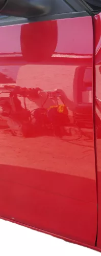 Fabia 5J Limousine Tür vorne rechts Beifahrertür rot LF3K - ohne Anbauteile (186440)