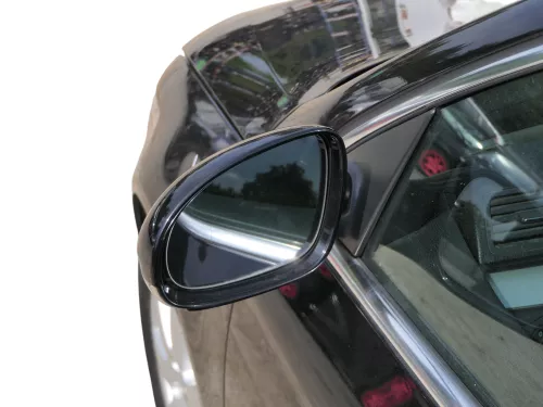 Passat 3C elektrischer Spiegel Außenspiegel links mit Glas Blinke schwarz LC9X