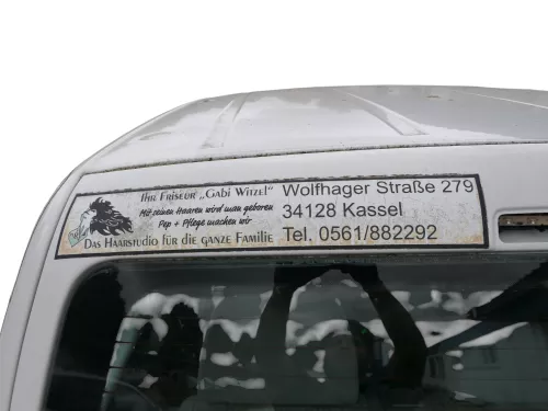VW Caddy 2k Heckklappe mit Scheibe hinten weiß - LB9A OHNE Anbauteile (186494)