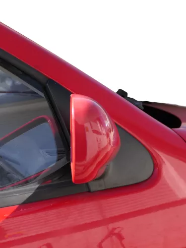 VW Polo 6N elektrisch elektrischer Spiegel Außenspiegel rechts rot LP3G (186583)