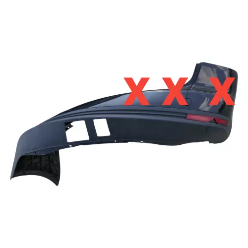 Passat 3C Kombi NUR Spoiler Stoßstange hinten Heckstoßstange schwarz Benziner