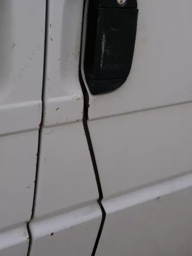 VW T4 Tür vorne rechts weiß R902 Beifahrertür Caravelle 7D0831056C ohneAnbauteil (186814)