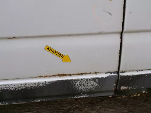 T4 Transporter Tür rechts Schiebetür mit Scheibe Multivan Caravelle weiß R902 (186815)