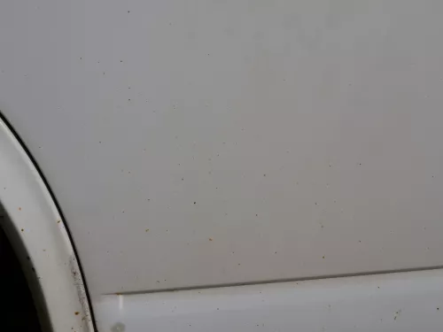 T4 Tür vorne links Fahrertür Caravelle Multiavan -ohne Anbauteile -  weiß R902 (186816)