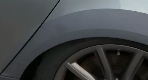 AUdi A6 4F Allroad Blende Kotflügel hinten links Abdeckung schwarz (187003)