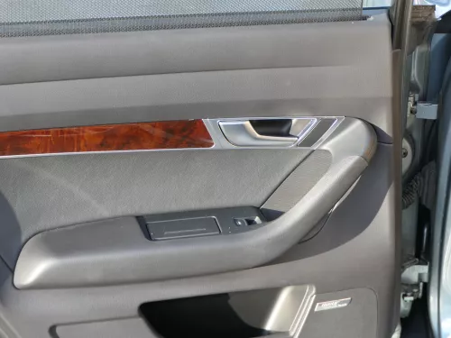 1x A6 4F Türverkleidung Verkleidung Tür hinten links schwarz Leder - Bose Rollo (187028)